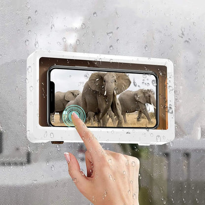 Transform Your Shower Experience with the Ultimate Waterproof Phone Holder - Suction Cup Mount for Phones Up to 6.7" - Steam-Proof & Stylish!