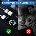 140W Stop Charge Smart Charger, Auto Disconnect Charging Cable Protector, Full Charge Eject Device, Overcharge Protection Adapter for Phone Tablet USB Charging Cable
