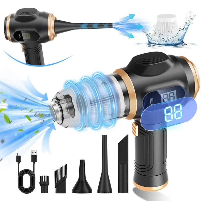 6-in-1 Portable Vacuum Cleaner, 19,000Pa Smart Display