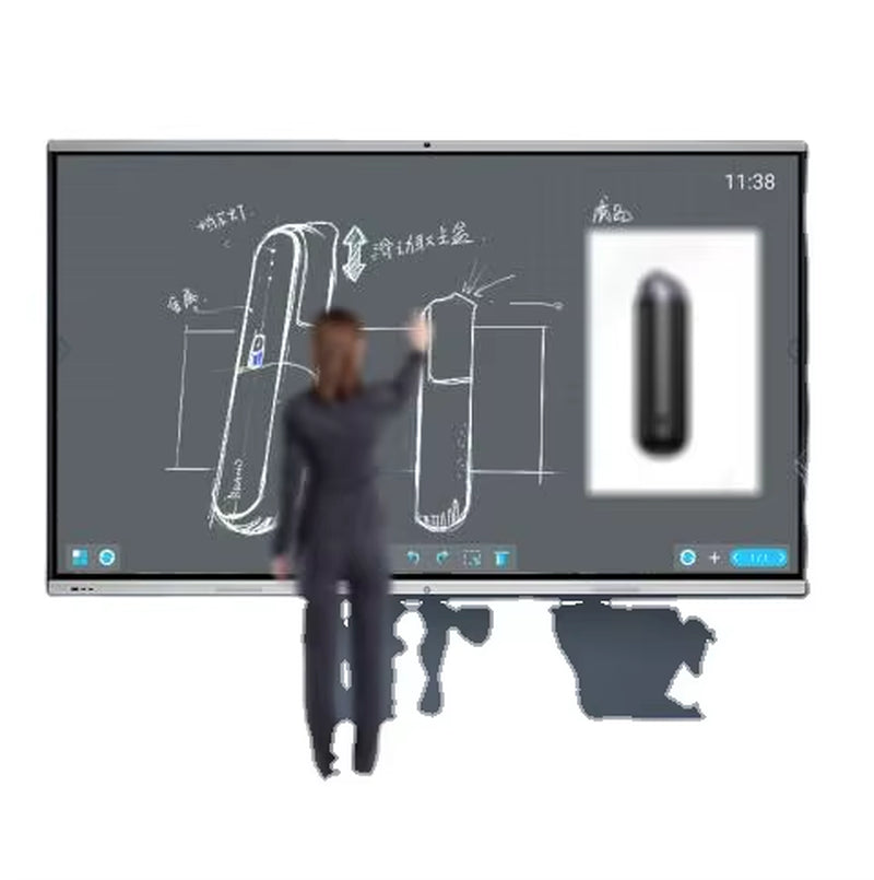 55 65 75 85 86 100 110 Inch HD Smart Board with 4K Display Interactive Smart Boards for Meeting Room Offering Multi Touch