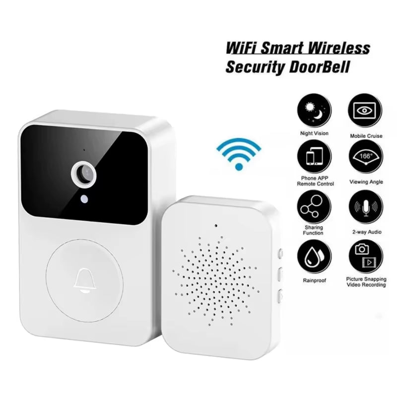 Transform Your Home Security with the X9 Smart Wireless Video Doorbell - Features Two-Way Intercom & Remote Monitoring!