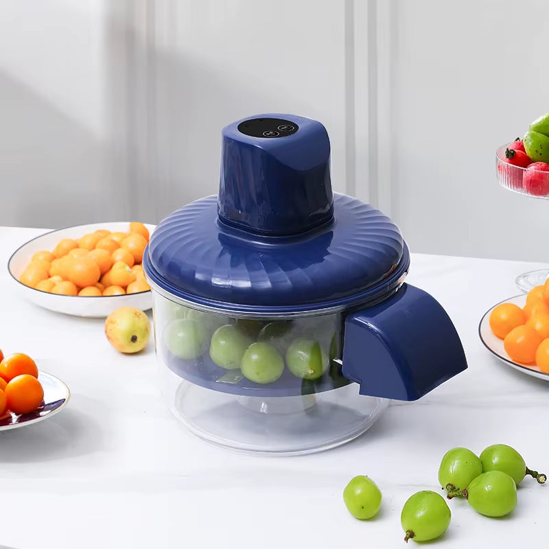 Effortlessly Peel Fruits with Our Electric Grape and Plum Peeling Machine - The Perfect Mini Food Processor for Your Kitchen!