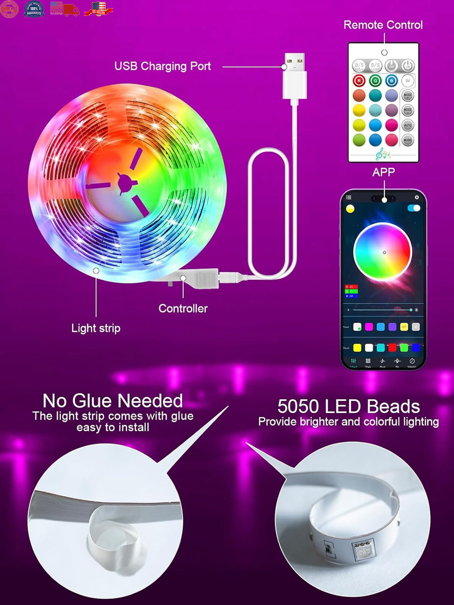 Music Sync LED TV Backlights for 32 to 50 Inch TVs