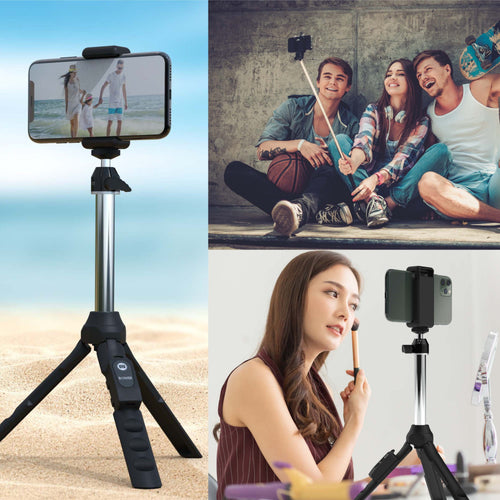6-in-1 Multi Selfie Tripod — GoPro Mount + Wireless