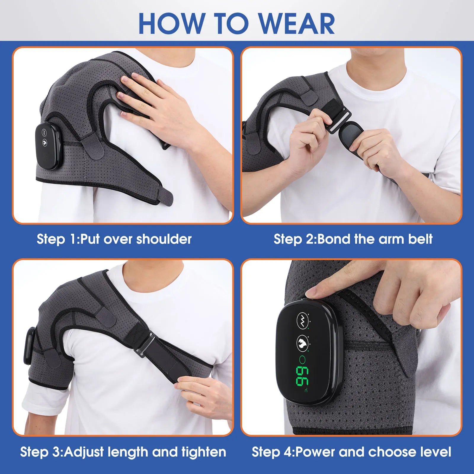 Ultimate Rechargeable Electric Shoulder Massager with Vibration – Experience Unmatched Muscle Relief and Relaxation