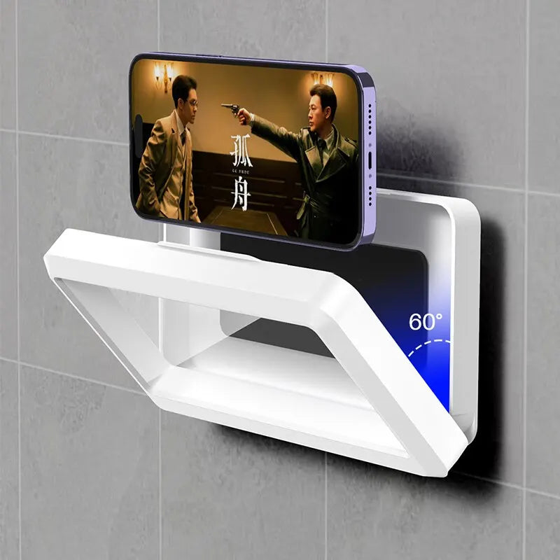 Transform Your Shower Experience with the Ultimate Waterproof Phone Holder - Suction Cup Mount for Phones Up to 6.7" - Steam-Proof & Stylish!