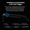 Smart Glasses AI Voice Assistant Camera Glasses BT Audio Glasses (Plain Glasses)