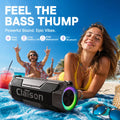 Portable Bluetooth Speaker IPX6 Waterproof With RGB Light