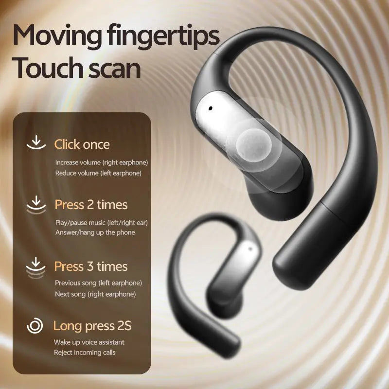 Open Design Wireless Earbuds For Music And Calls Daily Use