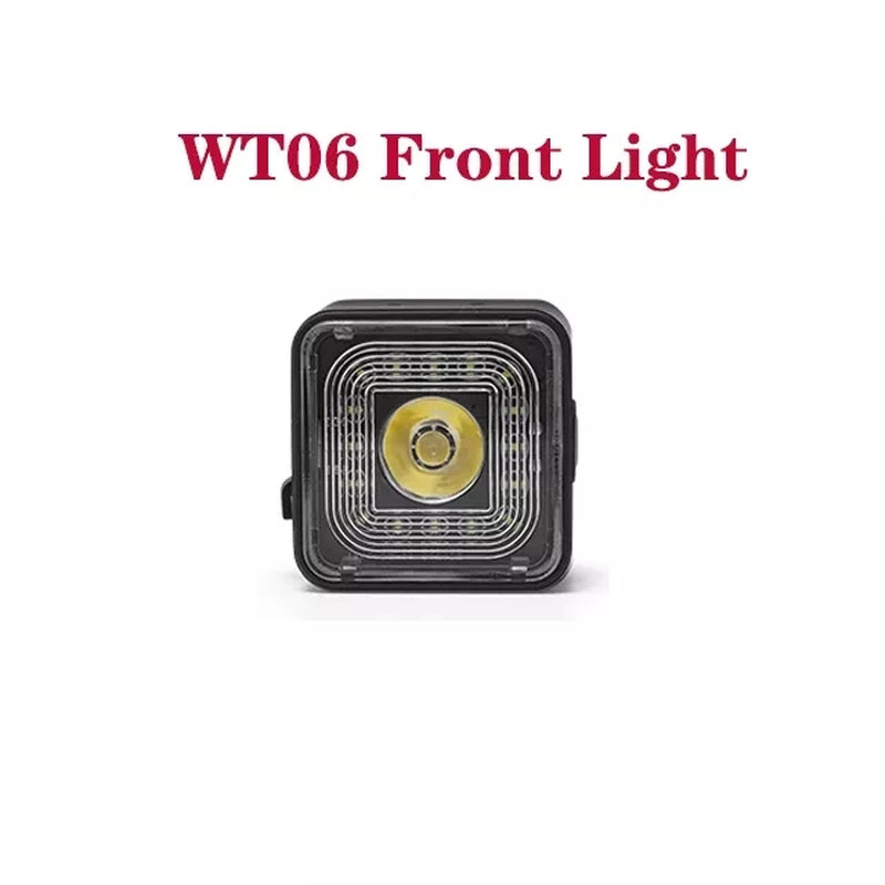 WT06 Smart Bicycle Brake Light Tail Rearlight 120 Lumen IP66 Waterproof Headlight and Tail Light Sets 5 Gear Mode USB Charge