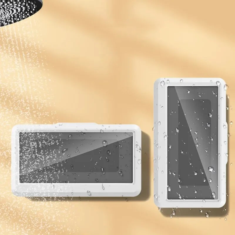 Transform Your Shower Experience with the Ultimate Waterproof Phone Holder - Suction Cup Mount for Phones Up to 6.7" - Steam-Proof & Stylish!