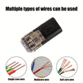 50Pc 2-Way Quick Wire Connectors Waterproof Locking Buckle 18-22AWG Solderless