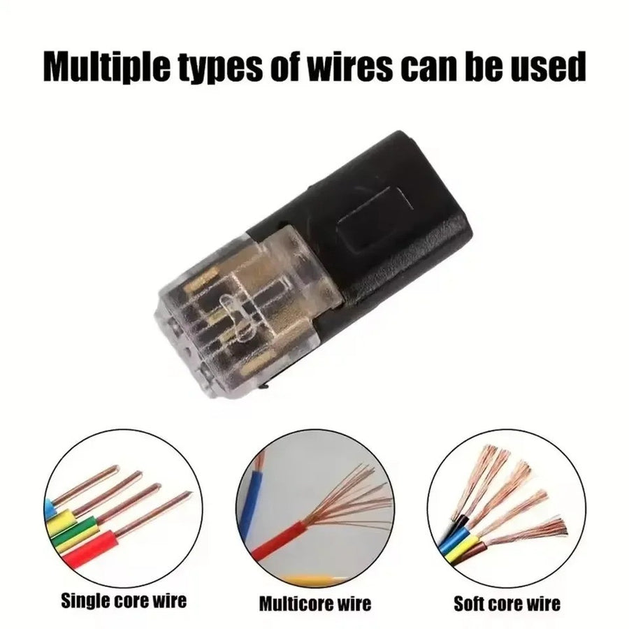 50 Pack Waterproof 2 Way Wire Connectors 18 22 AWG