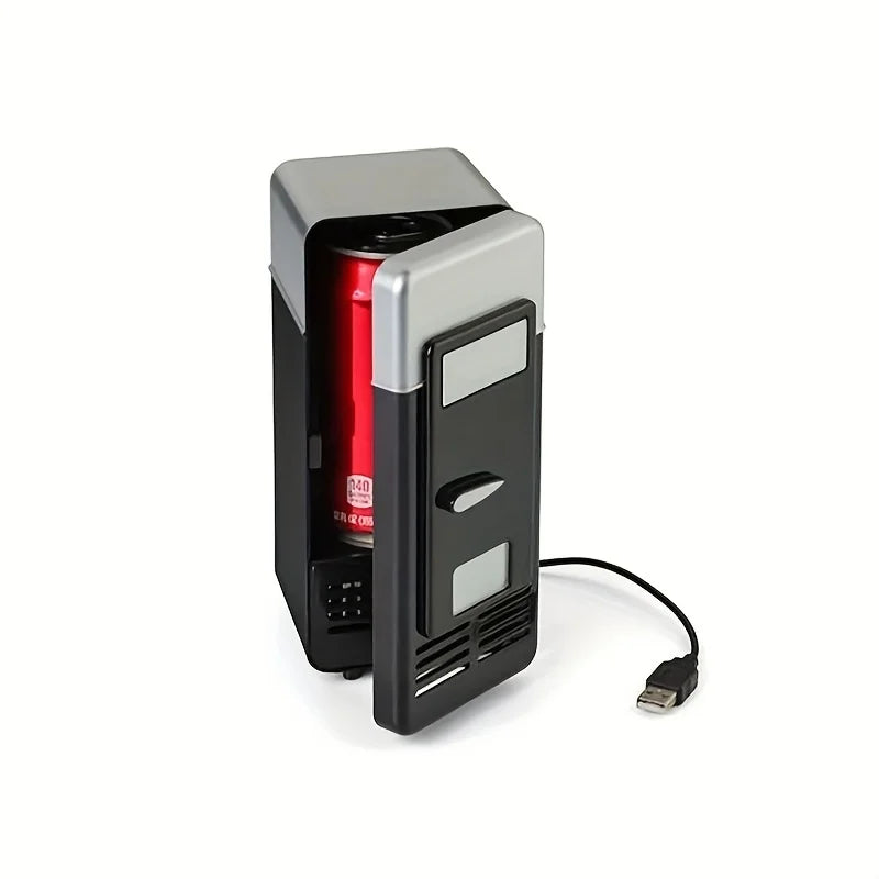 USB Mini Refrigerator for Cooling and Heating Drinks