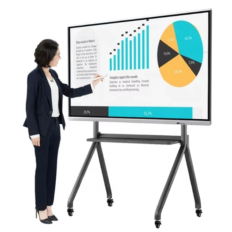 55 65 75 85 86 100 110 Inch HD Smart Board with 4K Display Interactive Smart Boards for Meeting Room Offering Multi Touch