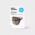 FM Bluetooth Transmitter - Dealworthy™ Black: Vehicle Electronics USB Adapter