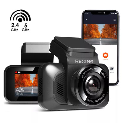 Rexing V55 4K Modular Dash Cam: Wi-Fi Vehicle Electronics Accessory