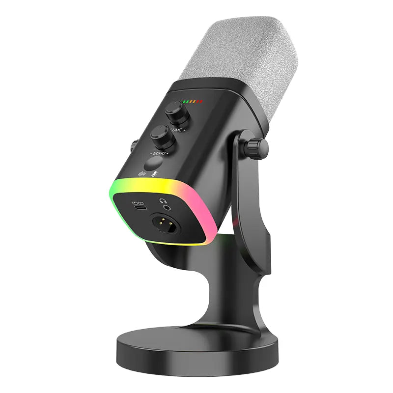 Gaming USB XLR Dynamic Microphone with RGB Touch Mute