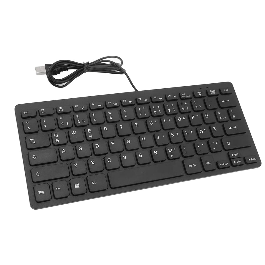 Ultra Thin USB Wired Keyboard 78 Keys Multi Language Layout
