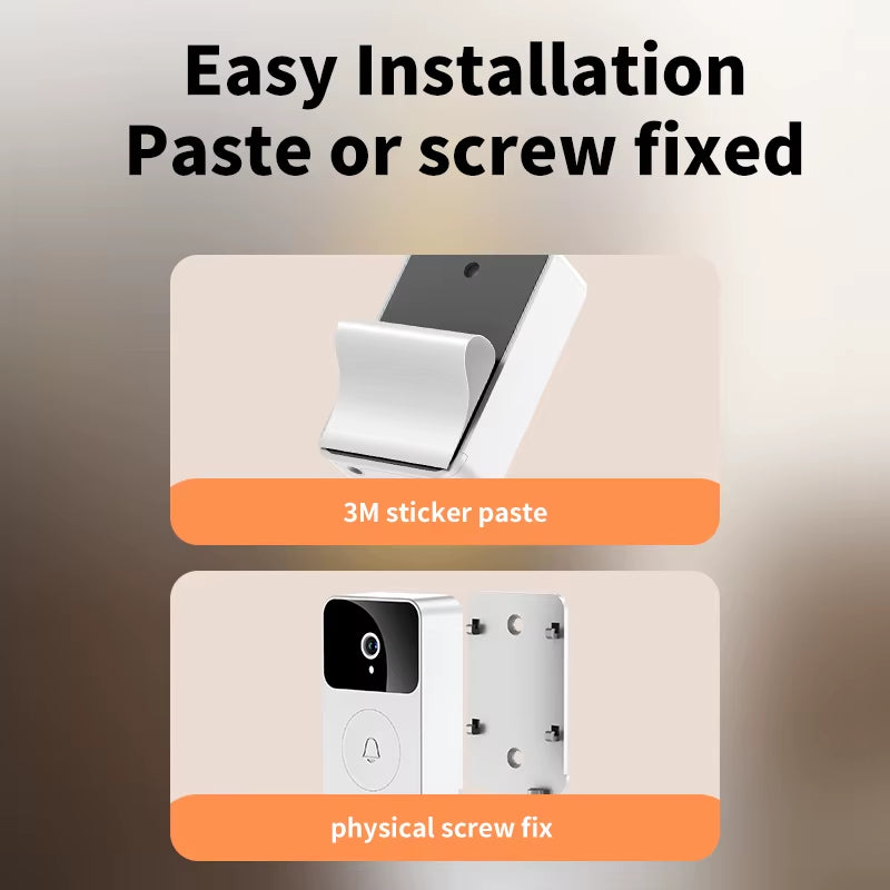Transform Your Home Security with the X9 Smart Wireless Video Doorbell - Features Two-Way Intercom & Remote Monitoring!
