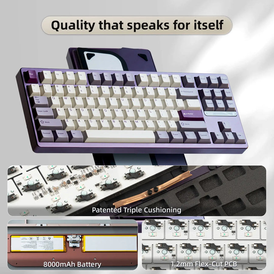 Aluminum TKL Hotswap Wireless Keyboard Premium Office