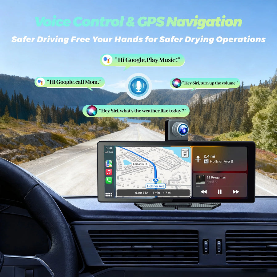 10.26 Inch Wireless CarPlay Screen with Backup Camera