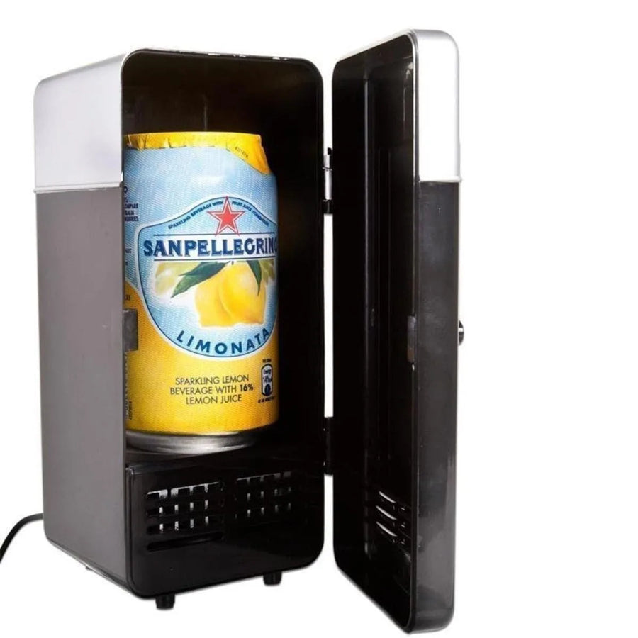 USB Mini Refrigerator for Cooling and Heating Drinks
