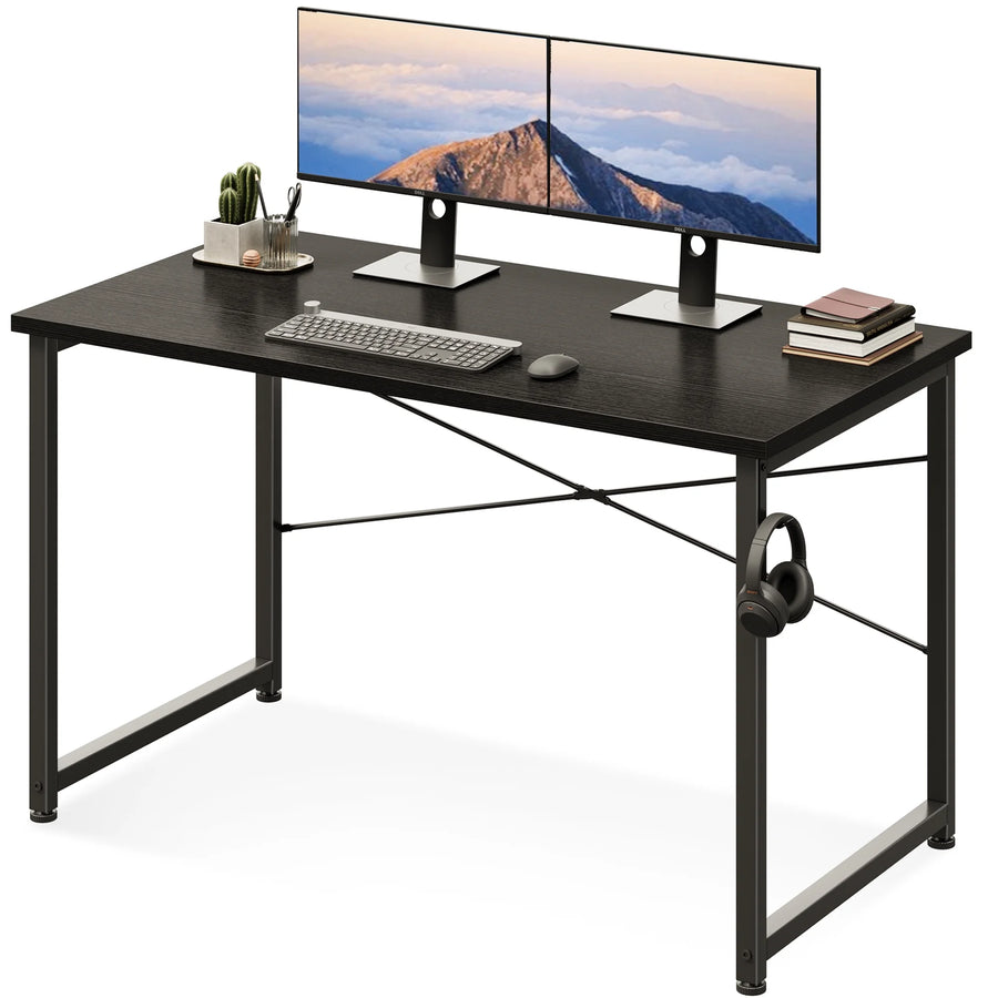 48 Inch Computer Desk Home Office Study Desk with Headphone Hook