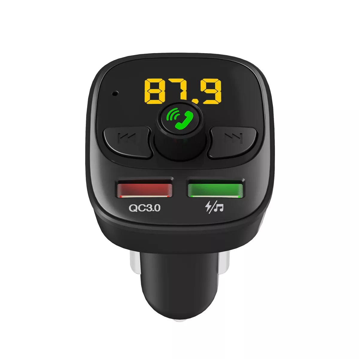 Just Wireless Bluetooth FM Transmitter - Black: Vehicle Electronics USB Accessory