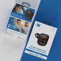 Just Wireless Bluetooth FM Transmitter - Black: Vehicle Electronics USB Accessory