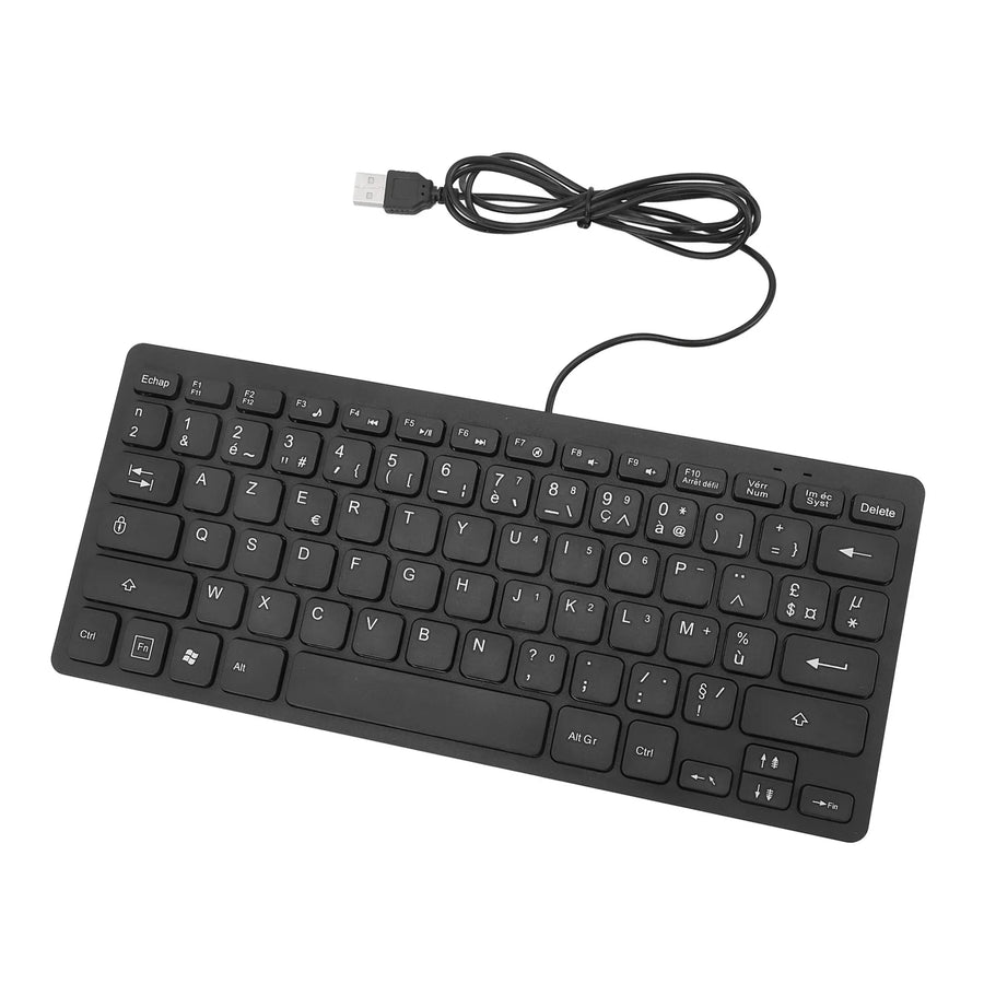 Ultra Thin USB Wired Keyboard 78 Keys Multi Language Layout