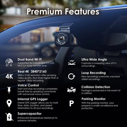 Rexing V55 4K Modular Dash Cam: Wi-Fi Vehicle Electronics Accessory