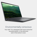 15 Laptop Dc15250-15.6-Inch FHD 120Hz Display, Intel Core 3 Processor 100U, 8GB DDR4 RAM, 512GB SSD, Intel UHD Graphics, Windows 11 Home, Onsite Service - Carbon Black
