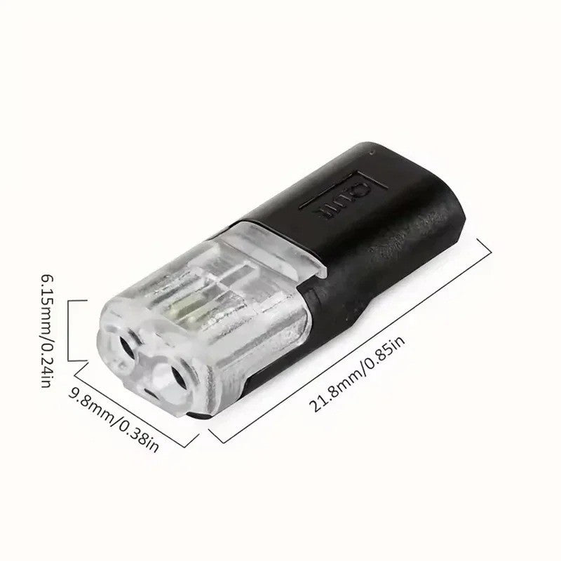 50 Pack Waterproof 2 Way Wire Connectors 18 22 AWG