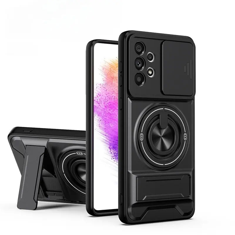 Samsung Rotating Ring Phone Case with Camera Protection
