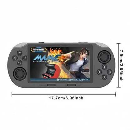 SF3000 Retro Handheld Game Console 4.5 Inch IPS Screen 3000Mah Battery 14 Emulators 20000+ Games Portable Gaming System for Boy Gift - Compact Card Controller Multi-Emulator Support Built-In Memory